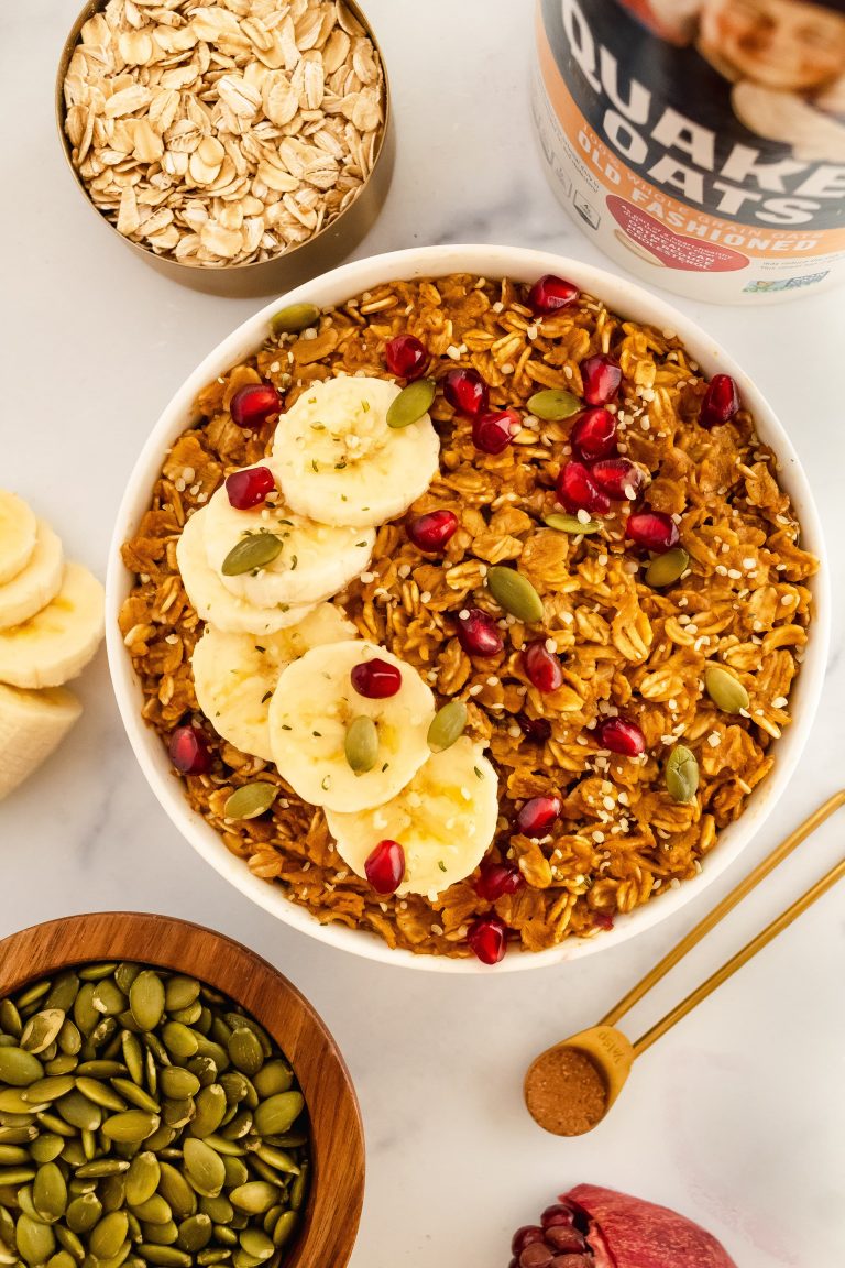 pumpkin gingerbread oatmeal