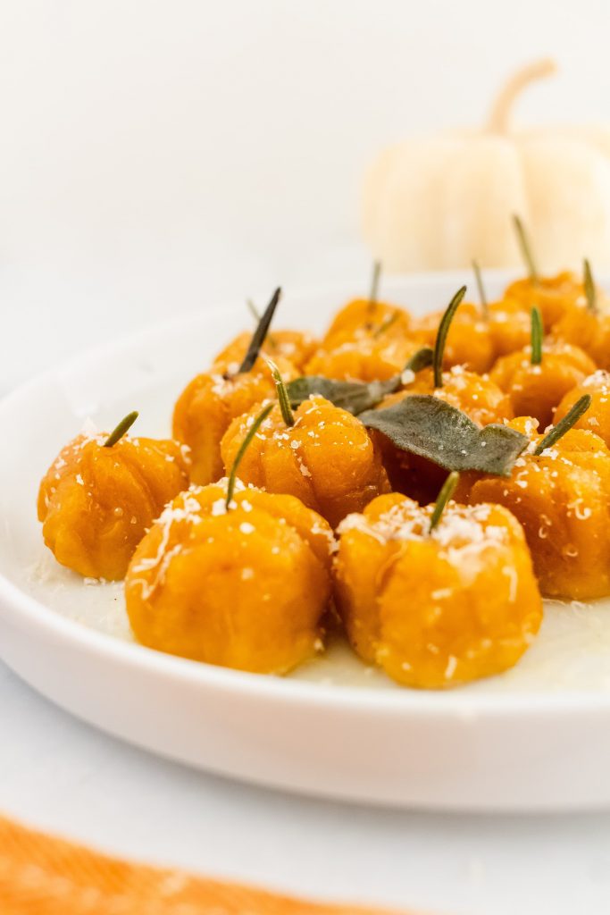pumpkin shaped pumpkin ricotta gnocchi