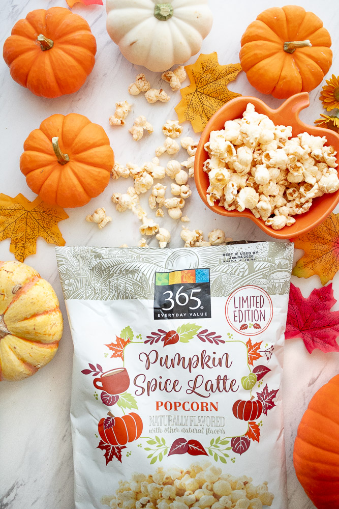 pumpkin spice latte popcorn at whole foods 