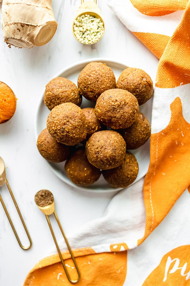 pumpkin superfood energy bites with adaptogens 