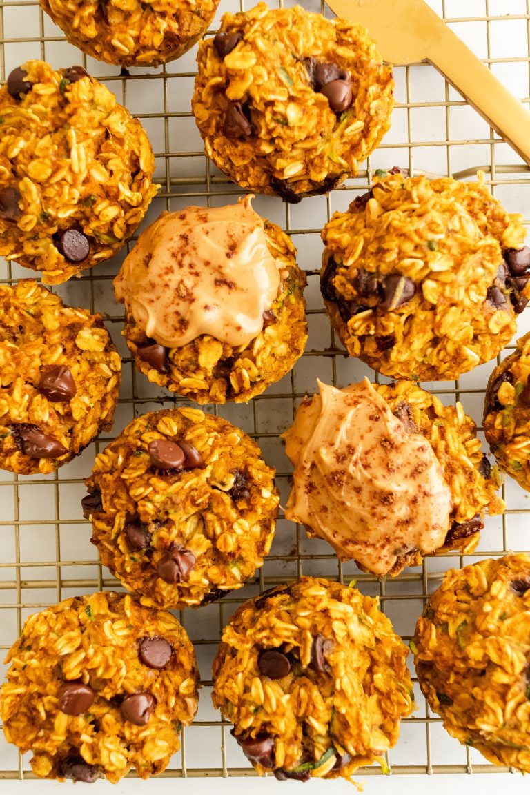pumpkin zucchini oatmeal cups