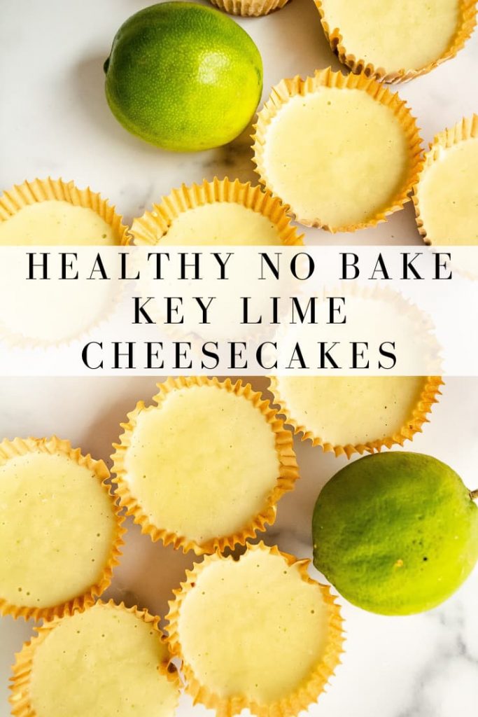 raw mini key lime cheesecakes