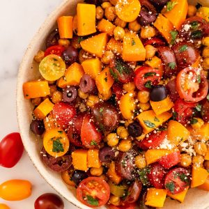 roasted chickpea and tomato salad