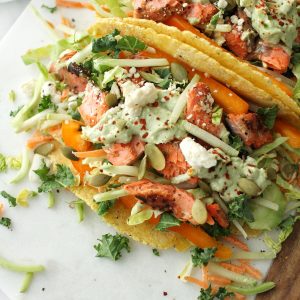 simple salmon tacos