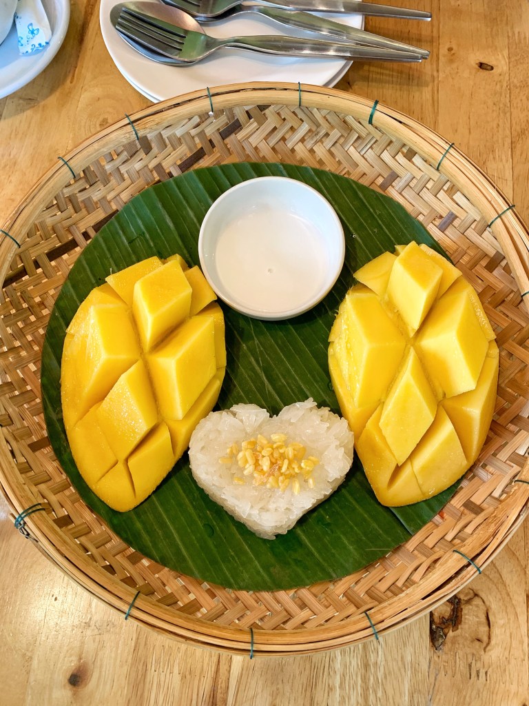 mango sticky rice in chiang mai thailand