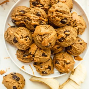 soft peanut butter banana cookies
