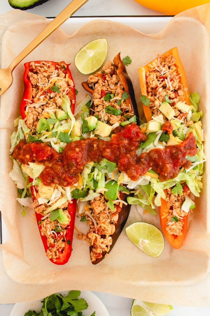 stuffed pepper taco boats