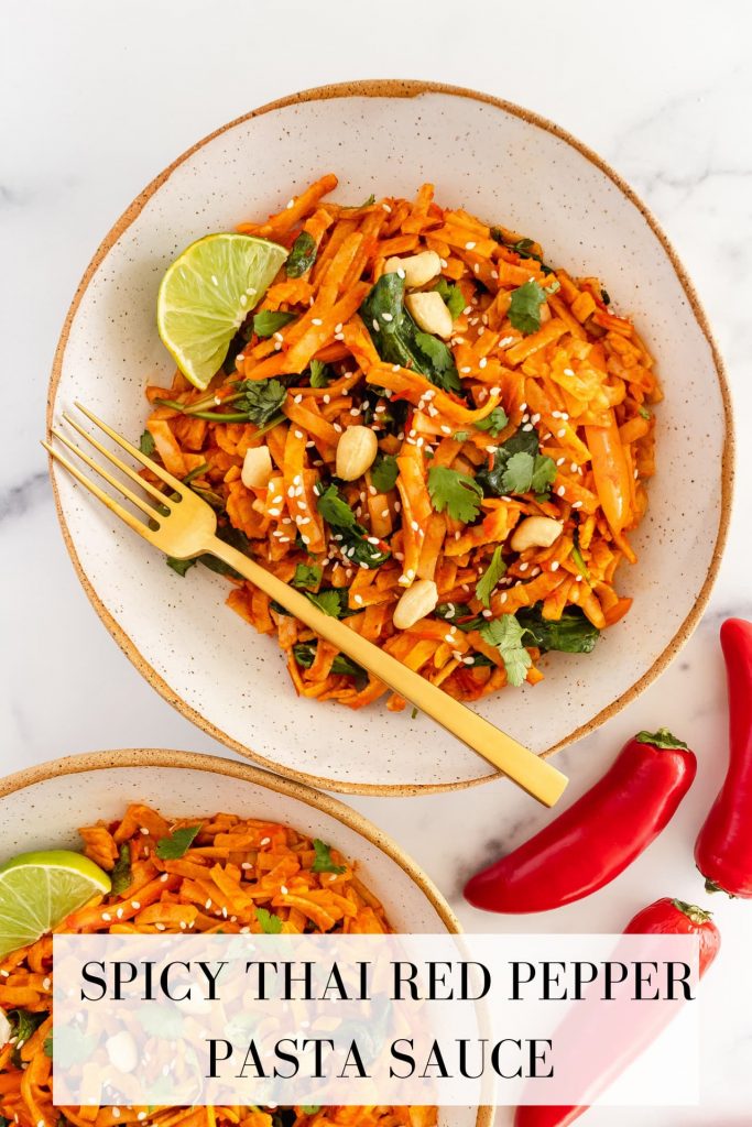 thai curry red pepper pasta sauce