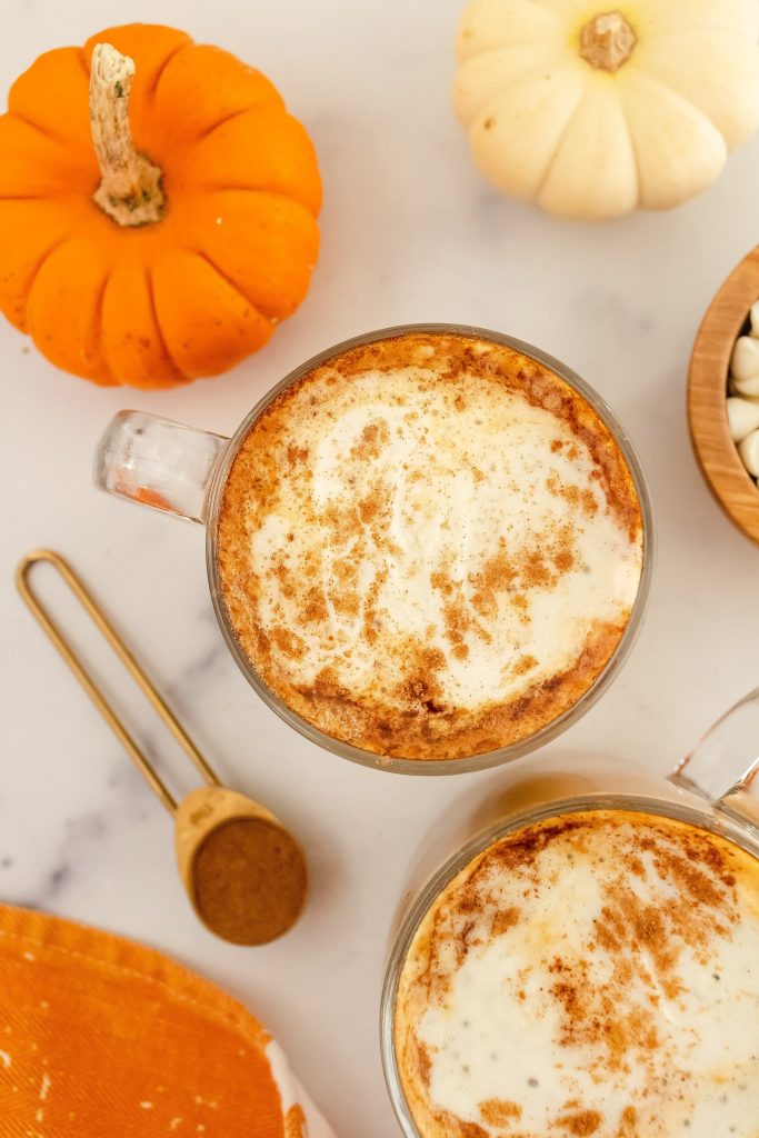 white chocolate pumpkin spice latte