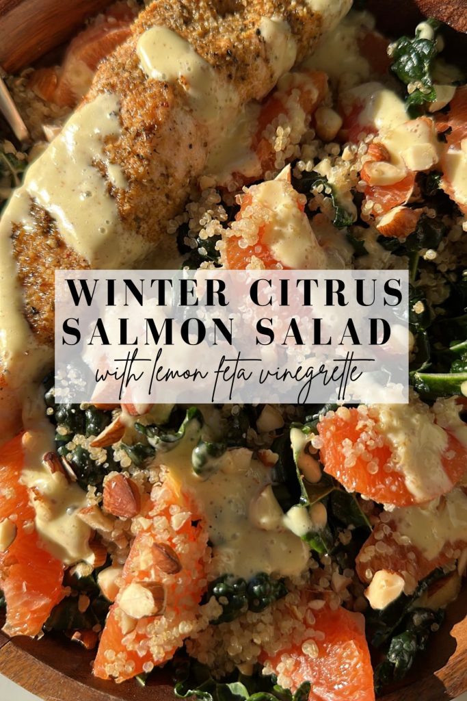 winter citrus salmon salad