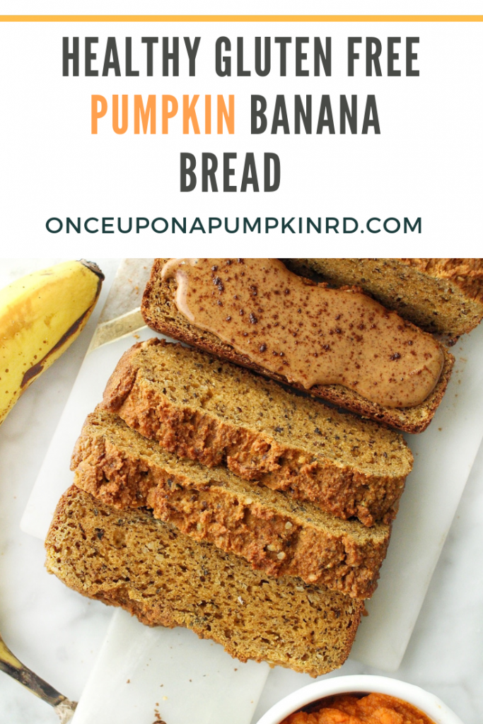 healthy pumpkin banana bread