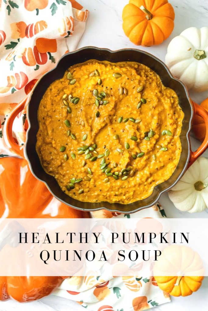 healthy pumpkin quinoa soup
