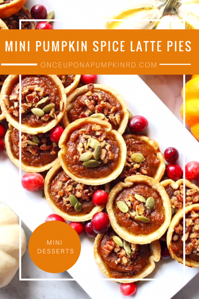 mini pumpkin spice latte pie bites 