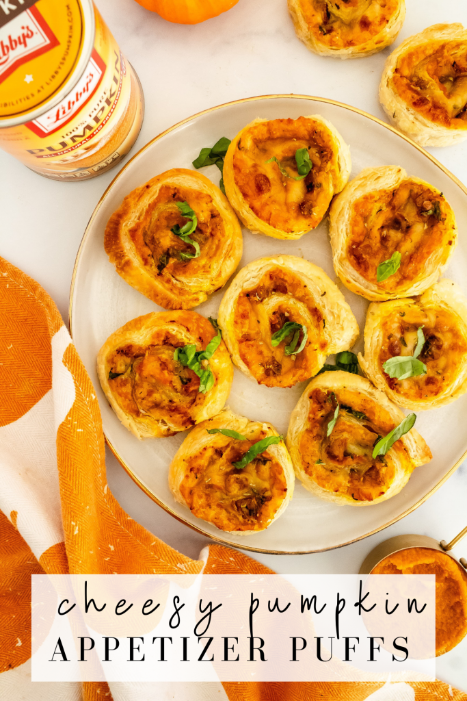 pumpkin appetizer with pumpkin puree, chicken sausage, cheese and spices